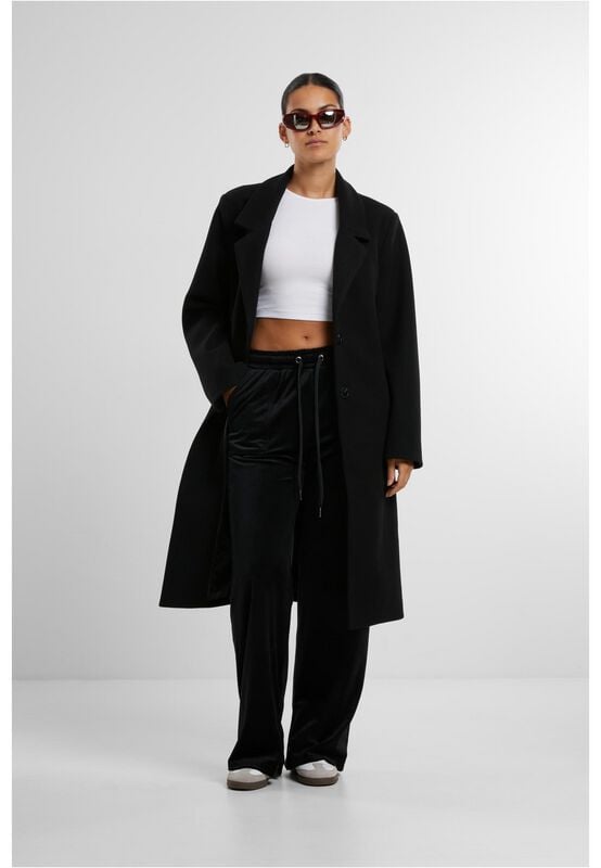 Gothicana By Emp "Ladies Velvet Joggers" Tracksuit Trousers Black By Urban Classics
