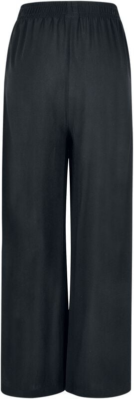 Gothicana By Emp "Ladies’ Wide-leg Viscose Trousers" Cloth Trousers Black By Urban Classics