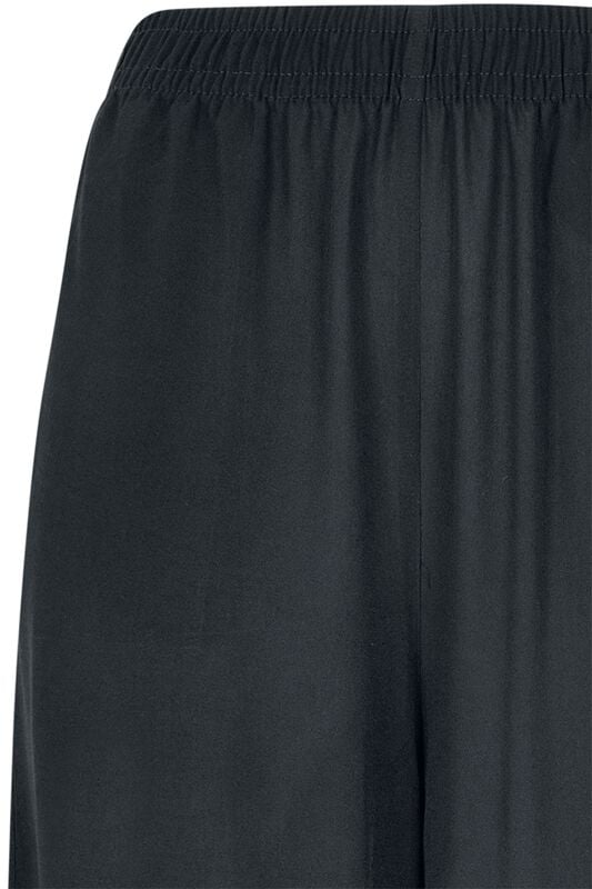 Gothicana By Emp "Ladies’ Wide-leg Viscose Trousers" Cloth Trousers Black By Urban Classics