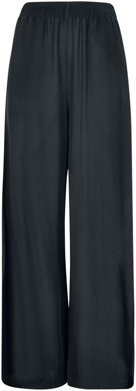 gothicana by emp "Ladies’ wide-leg viscose trousers" Cloth Trousers black by Urban Classics