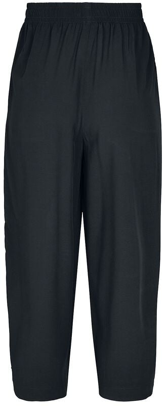 Gothicana By Emp "Ladies Wide Viscose Culotte" Cloth Trousers Black By Urban Classics