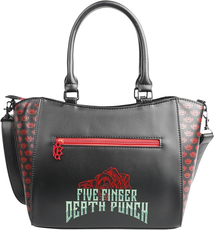 Gothicana By Emp "Lady Muerta" Handbag Black-red By Five Finger Death Punch