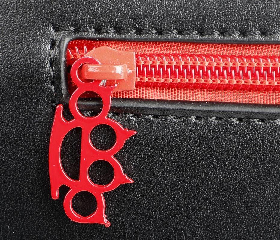 Gothicana By Emp "Lady Muerta" Handbag Black-red By Five Finger Death Punch