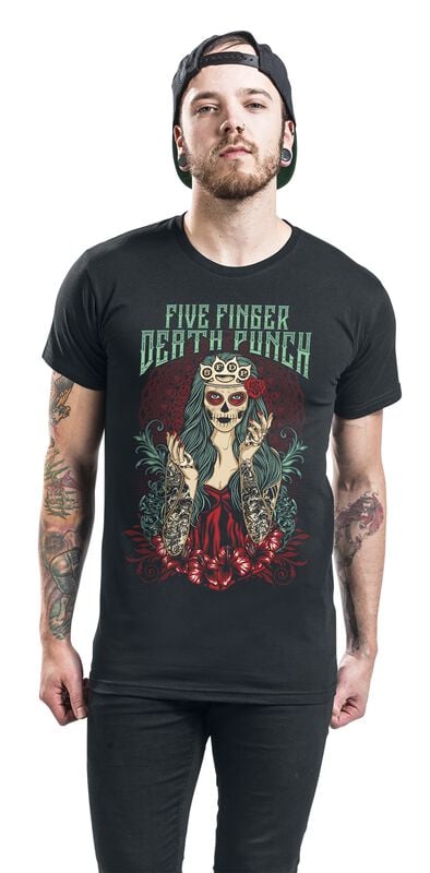 Gothicana By Emp "Lady Muerta" T-Shirt Black By Five Finger Death Punch