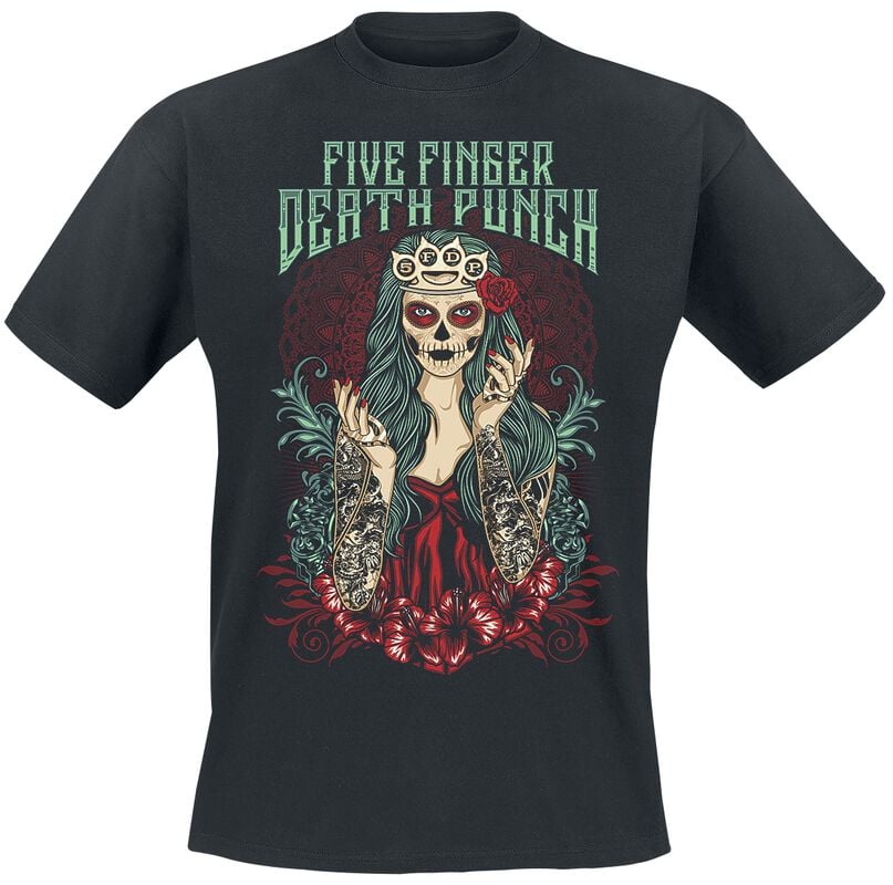gothicana by emp "Lady Muerta" T-Shirt black by Five Finger Death Punch