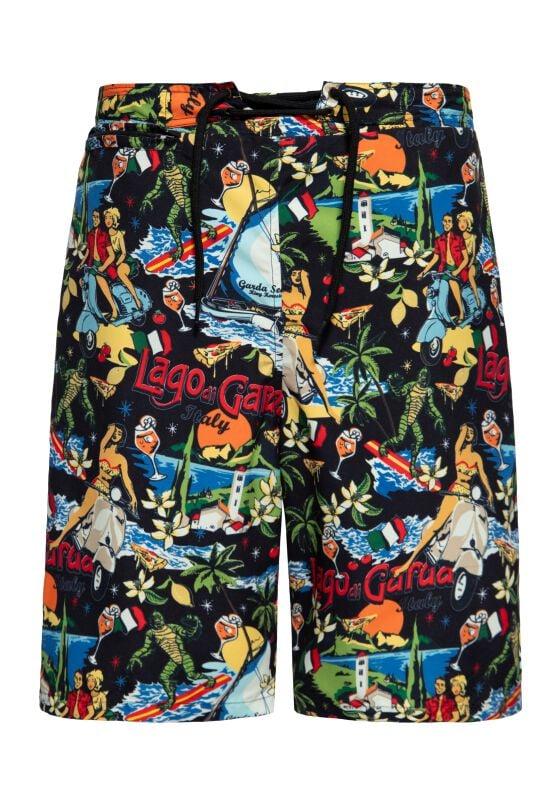 gothicana by emp "Lake Garda Swim Shorts" Swim Shorts black by King Kerosin