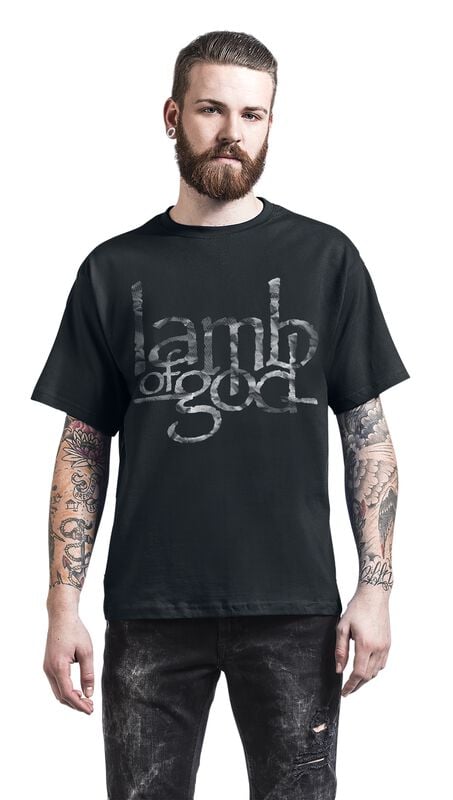 Gothicana By Emp "Large Stacked Logo" T-Shirt Black By Lamb Of God