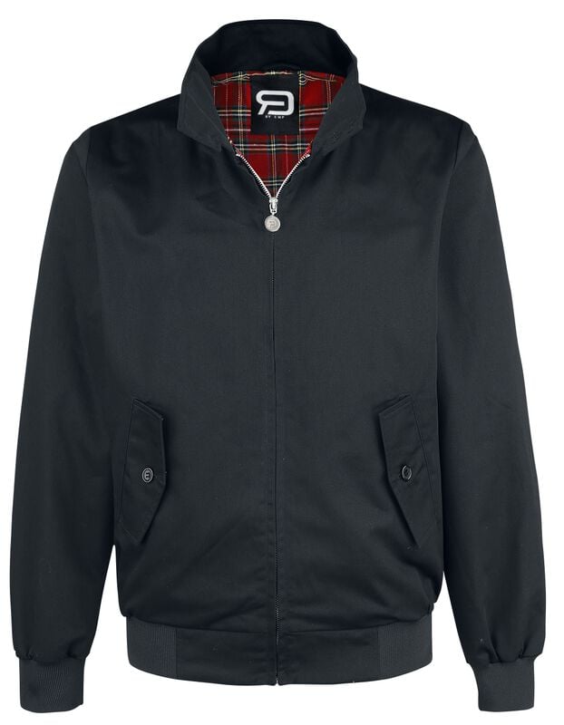 Gothicana By Emp "Larger Than Life Bomber Jacket" Between-seasons Jacket Black By RED By EMP
