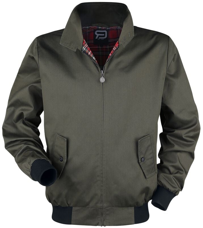 Gothicana By Emp "Larger Than Life Bomber Jacket" Between-seasons Jacket Khaki By RED By EMP