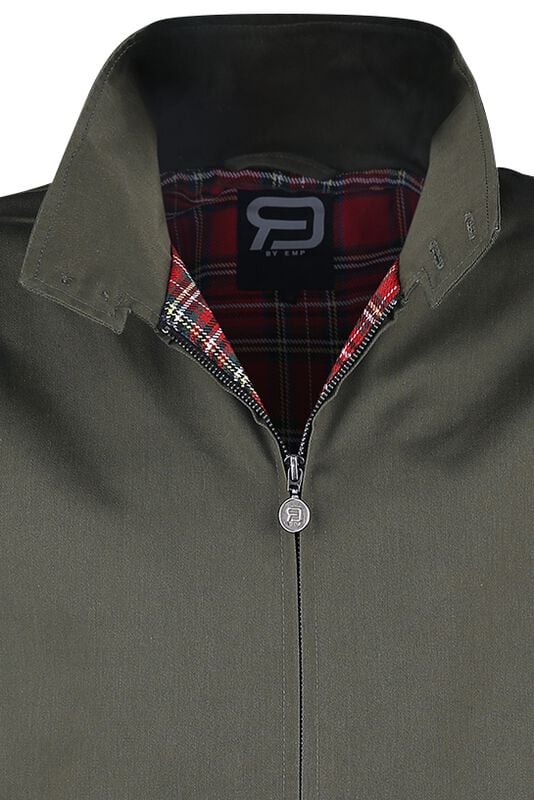 Gothicana By Emp "Larger Than Life Bomber Jacket" Between-seasons Jacket Khaki By RED By EMP
