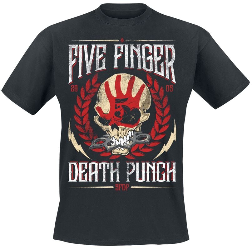 gothicana by emp "Laurel Emblem V1" T-Shirt black by Five Finger Death Punch