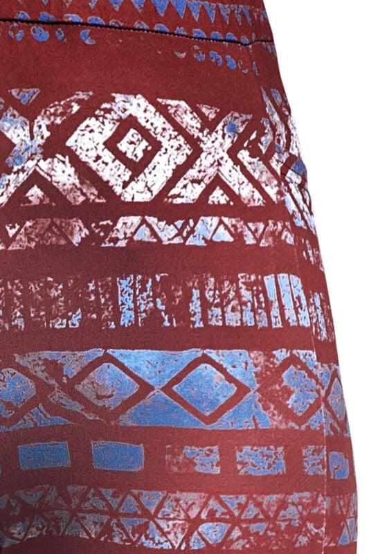 Gothicana By Emp "Leggings With Aztec Print" Leggings Red By RED By EMP
