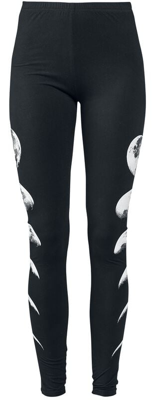 Gothicana By Emp "Leggings With Moon" Leggings Black By Gothicana By EMP