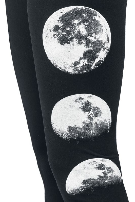 Gothicana By Emp "Leggings With Moon" Leggings Black By Gothicana By EMP