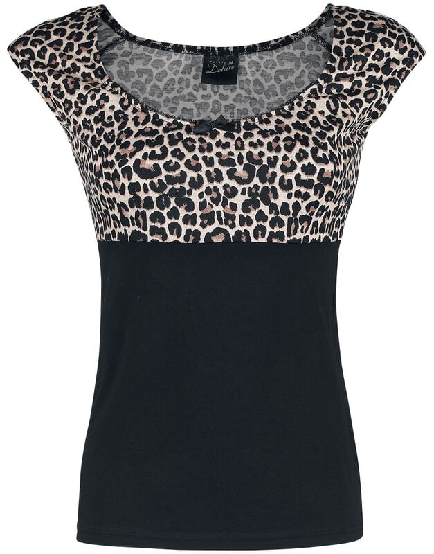 gothicana by emp "Leo Evie Shirt" T-Shirt black-leopard by Pussy Deluxe