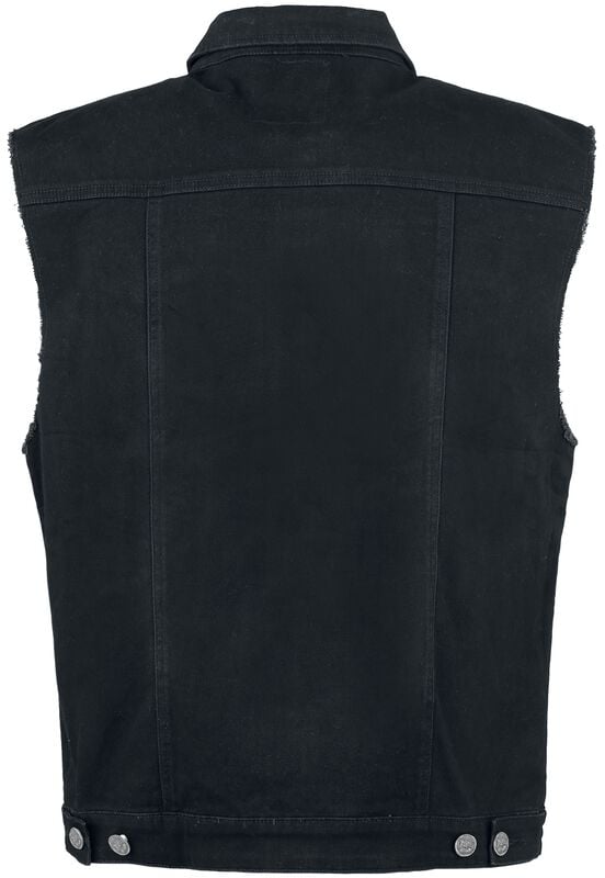 Gothicana By Emp "Life Of An Easy Rider" Vest Black By Black Premium By EMP
