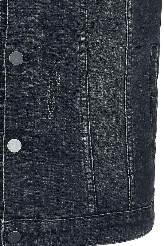 Gothicana By Emp "Life Of An Easy Rider" Vest Grey By Black Premium By EMP