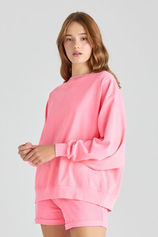 Gothicana By Emp "Lightness 1 - Madeline Long-sleeved Top" Sweatshirt Pink By Rockupy