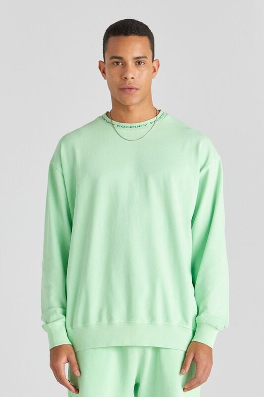Gothicana By Emp "Lightness 1 - Makana Long-sleeved Top Light Green" Sweatshirt Green By Rockupy