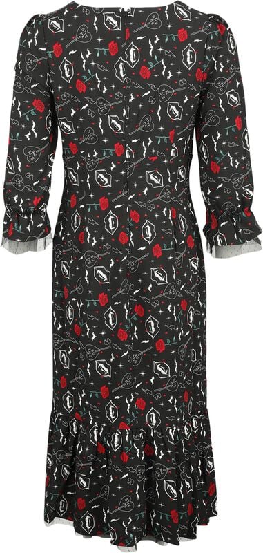 Gothicana By Emp "Lilth Maxi Dress" Maxi Dress Multicolour By Hell Bunny