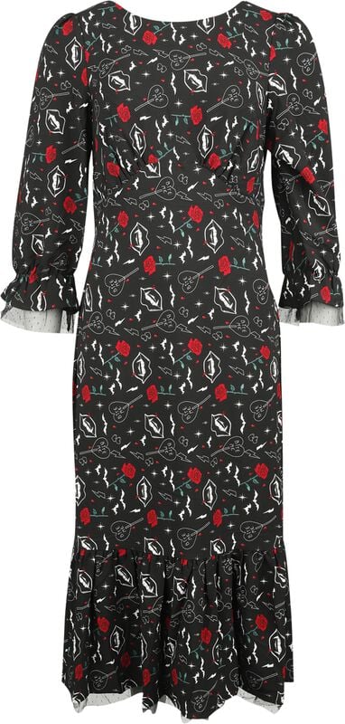 gothicana by emp "Lilth Maxi Dress" Maxi Dress multicolour by Hell Bunny