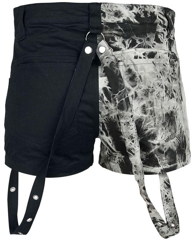 Gothicana By Emp "Linnea Shorts" Shorts Black-grey By Vixxsin