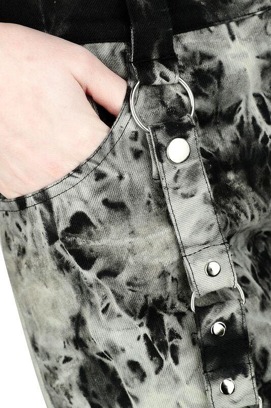 Gothicana By Emp "Linnea Shorts" Shorts Black-grey By Vixxsin