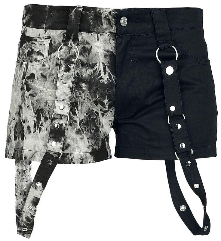gothicana by emp "Linnea Shorts" Shorts black-grey by Vixxsin