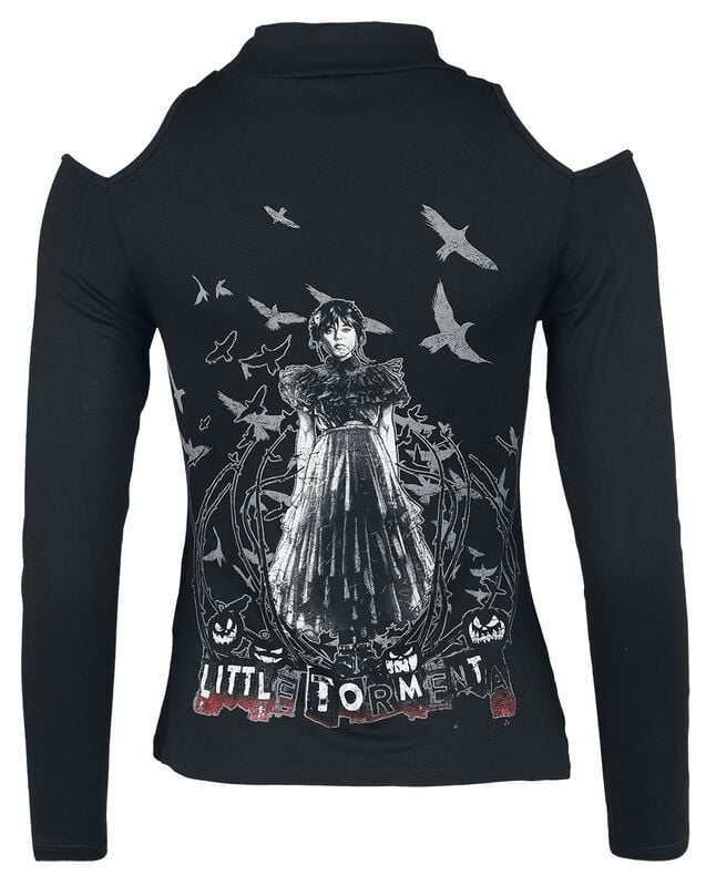 Gothicana By Emp "Little Tormenta" Long-sleeve Shirt Black By Wednesday