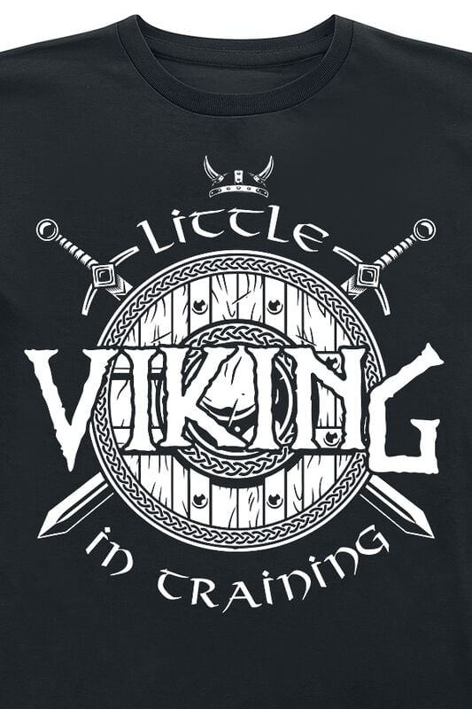 Gothicana By Emp "Little Viking In Training" T-Shirt Black By Slogans
