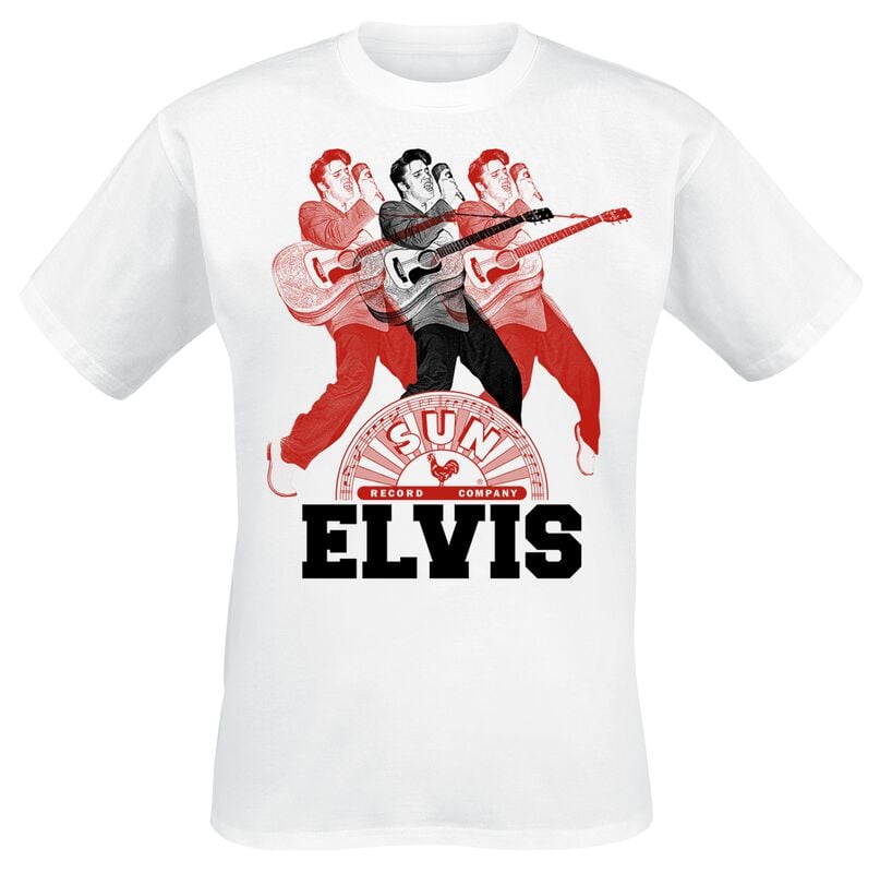 gothicana by emp "Live Repeat" T-Shirt white by Presley Elvis