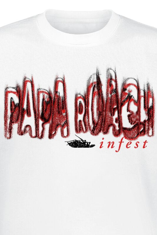 Gothicana By Emp "Logo Blur" T-Shirt White By Papa Roach