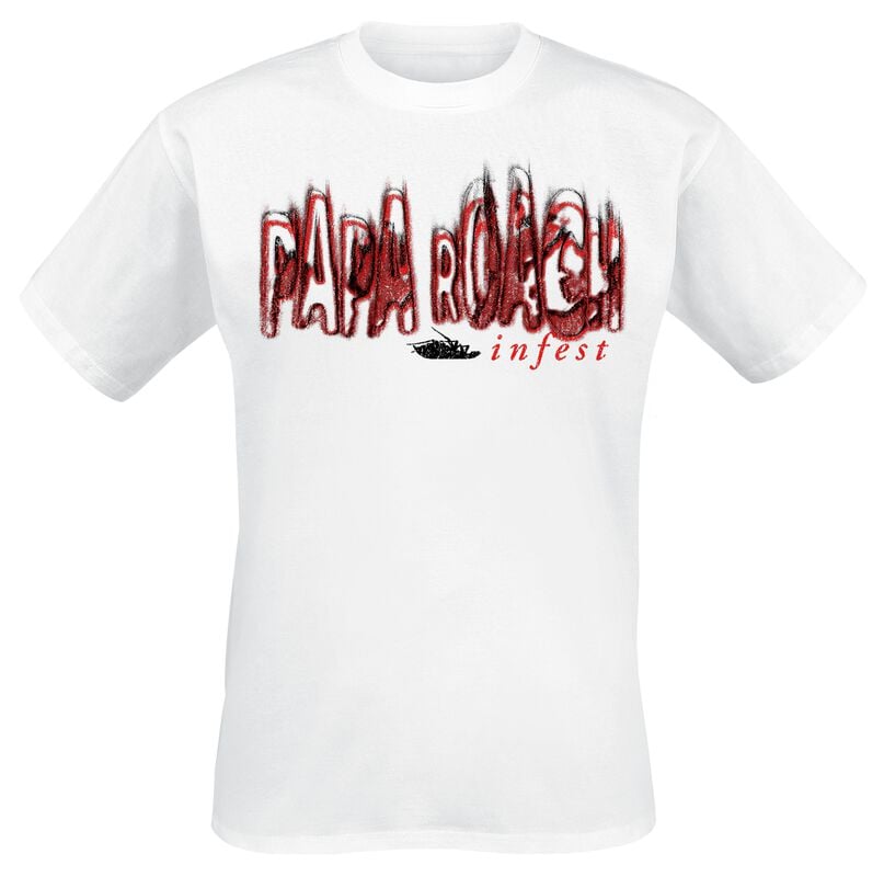 gothicana by emp "Logo Blur" T-Shirt white by Papa Roach