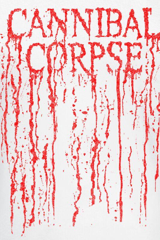 Gothicana By Emp "Logo Drip" T-Shirt White By Cannibal Corpse