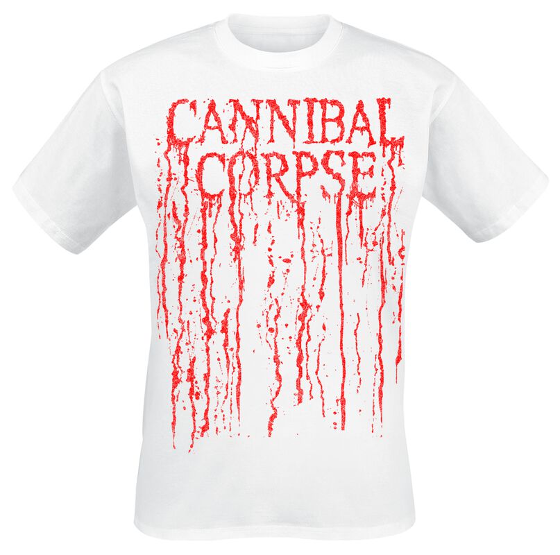 gothicana by emp "Logo Drip" T-Shirt white by Cannibal Corpse