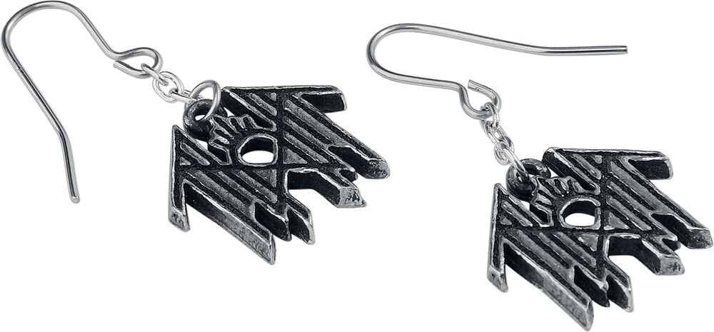 Gothicana By Emp "Logo" Earrings Silver-coloured By Sleep Token