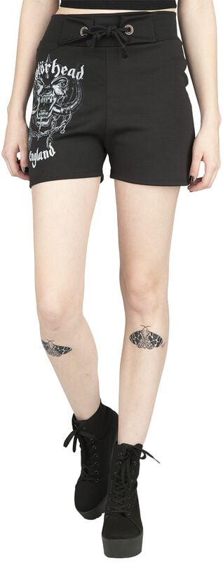 Gothicana By Emp "Logo England" Shorts Black By Motörhead