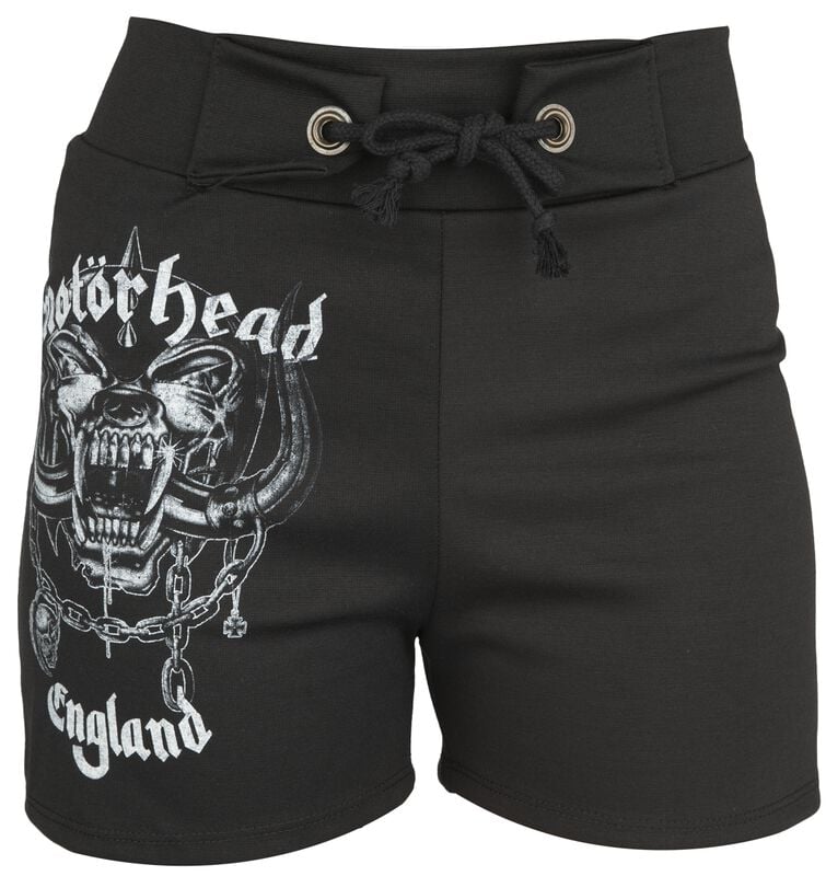 gothicana by emp "Logo England" Shorts black by Motörhead