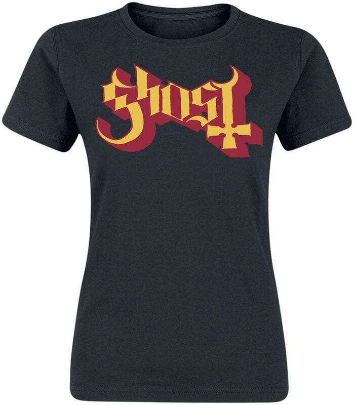 gothicana by emp "Logo Gold And Red" T-Shirt black by Ghost