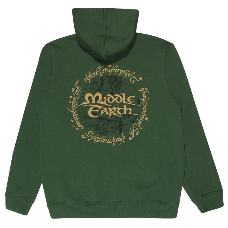 Gothicana By Emp "Logo" Hoodie Jacket Green By The Lord Of The Rings