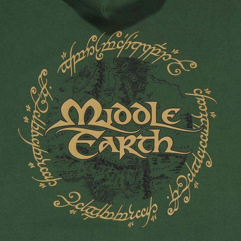 Gothicana By Emp "Logo" Hoodie Jacket Green By The Lord Of The Rings