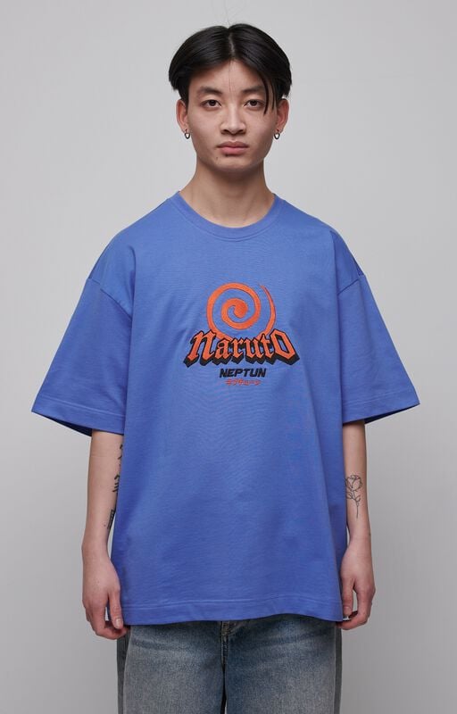 Gothicana By Emp "Logo - Oversized" Oversized T-shirt Blue By Naruto