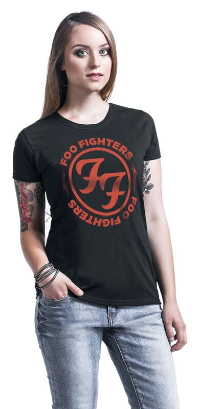 Gothicana By Emp "Logo Red Circle" T-Shirt Black By Foo Fighters
