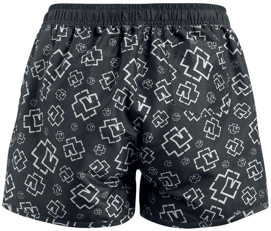 Gothicana By Emp "Logo" Swim Shorts Black-grey By Rammstein