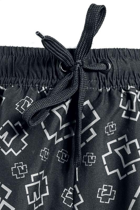 Gothicana By Emp "Logo" Swim Shorts Black-grey By Rammstein