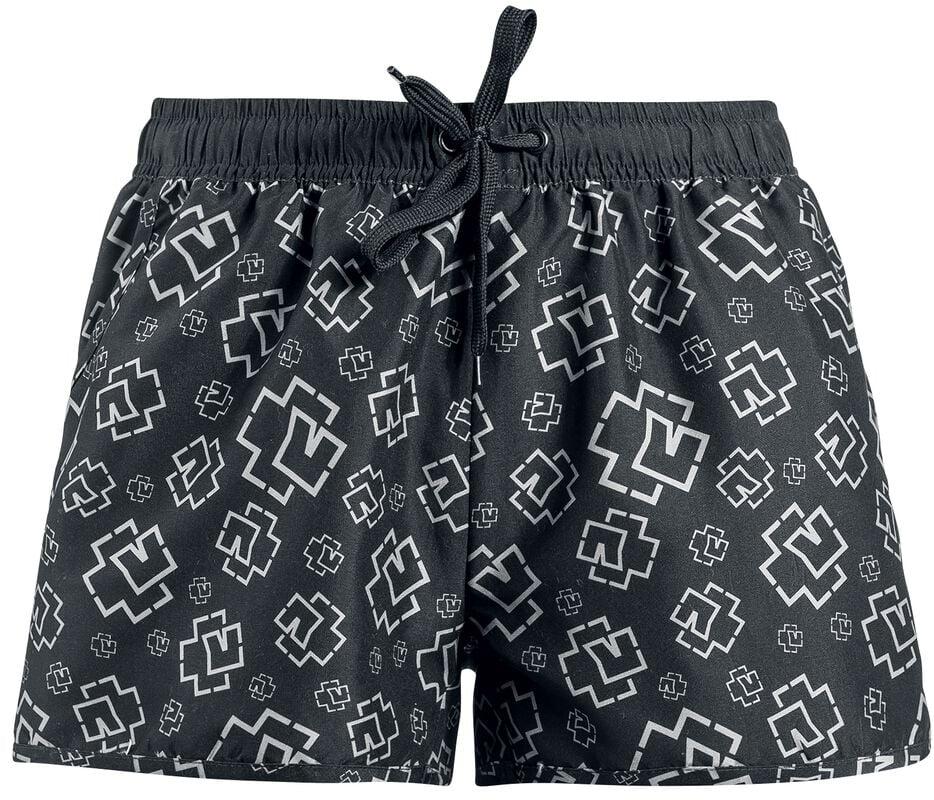 gothicana by emp "Logo" Swim Shorts black-grey by Rammstein