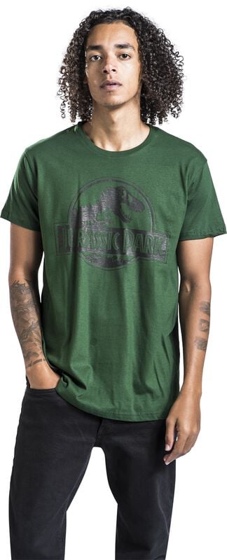 Gothicana By Emp "Logo" T-Shirt Green By Jurassic Park