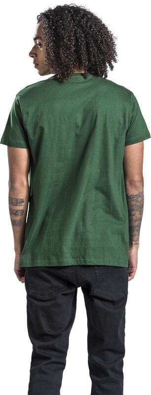 Gothicana By Emp "Logo" T-Shirt Green By Jurassic Park