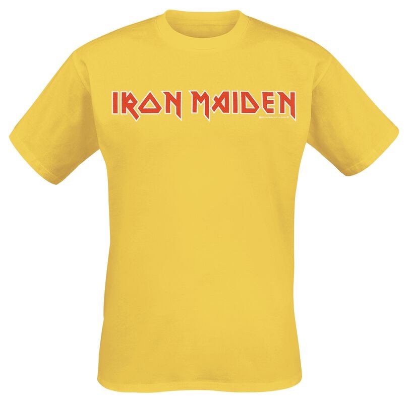 gothicana by emp "Logo" T-Shirt yellow by Iron Maiden