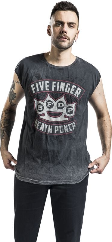 Gothicana By Emp "Logo" Tanktop Grey By Five Finger Death Punch